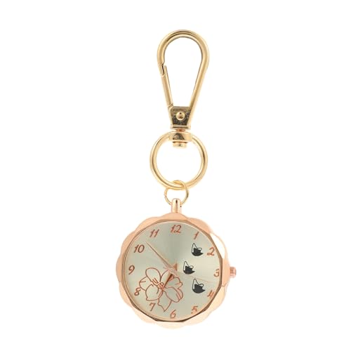 FOMIYES Krankenschwester Schlüsselanhänger Uhr Dekorative Taschenuhr für Krankenschwestern Clip On Ansteckuhr Legierung Praktisch und Langlebig für Pflegeberufe von FOMIYES