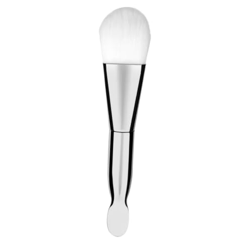 FOMIYES Doppelseitiger Gesichtsmaskenpinsel mit Spatel Silbern Hautfreundlich Leicht für Make up und Gesichtsreinigung Professionell und Zuhause für Damen Geeignet von FOMIYES