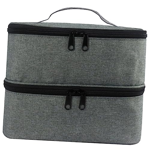 FOMIYES Doppelte Aufbewahrungsbox Make-Up-Aufbewahrungstasche Große Reise-Make-Up-Tasche Kulturbeutel-Organizer Große Make-Up-Tasche Reise-Make-Up-Etui Kosmetiktasche von FOMIYES