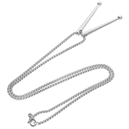 FOMIYES Drumsticks Halskette für Frauen Stilvolle Kette mit Trommelstöcken Anhänger Musikalischer Schmuck für Musikliebhaber Langlebiges Design für Musiker von FOMIYES