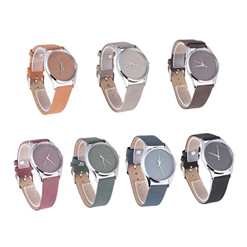 FOMIYES Armbanduhr Mit Dünnem Lederarmband Quarzuhr Für Damen Präzise Und Langlebige Uhr Mit Großem Ziffernblatt Und Modischem Design von FOMIYES