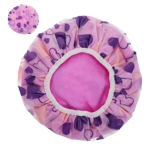 FOMIYES Duschhaube Für Mädchen Handtuch Für Lockiges Haar Haartrockenhaube Wiederverwendbare Duschhaube Badehut Mit Gummiband Zum Duschen Und Trocknen von FOMIYES