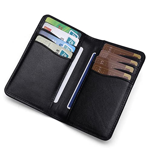 FOMIYES Einfaches Wallet Strapazierfähiger Kartenhalter Multifunktionale Geldbörse für Männer und Frauen Schwarz von FOMIYES
