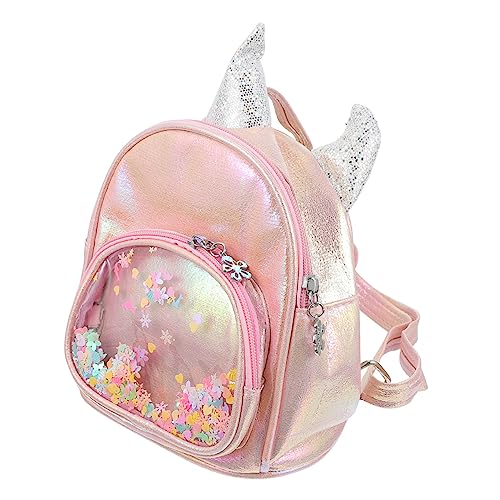 FOMIYES Einhorn Rucksack Für Mädchen Kleiner Paillettentasche Langlebiges Material Schulrucksack Mit Großer Kapazität Praktische Kindertasche Für Schule Und Freizeit von FOMIYES