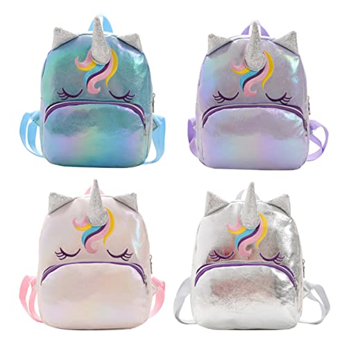 FOMIYES Einhorn-Rucksack Schultasche Für Mädchen Aus Hochwertigem Material Reise Einkaufs Aufbewahrungstasche Leicht Tragbar Mit Stauraum Für Schlüssel Telefone Lippenstift von FOMIYES