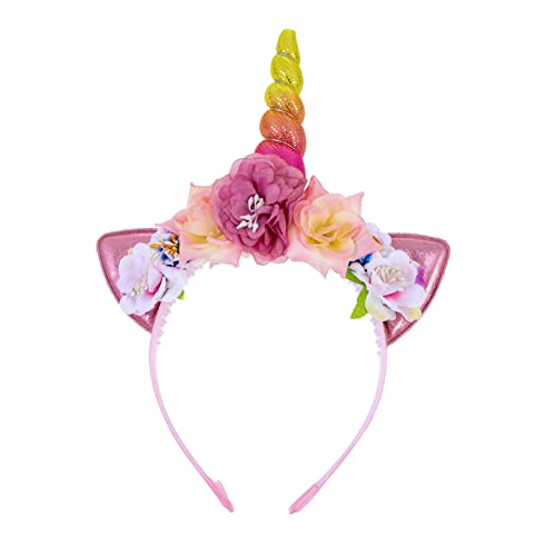 FOMIYES Einhorn Stirnband Glitzerndes Horn-stirnband Haargummis Für Mädchen Ohr Party-stirnband Kopfbedeckungen Mädchenhaar Stirnband Aus Horn Kinder Haargummis Stoff Zubehör Frau Blumen von FOMIYES