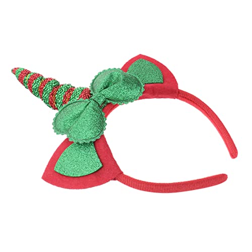 FOMIYES Einhorn Stirnband Weihnachtsgeweih Stirnband Weihnachts-cosplay-kostüm Hirschohren Stirnband Einhorn-stirnband-gastgeschenke Einhorn-partyzubehör Mädchen Partybedarf Stoff Niedlich von FOMIYES