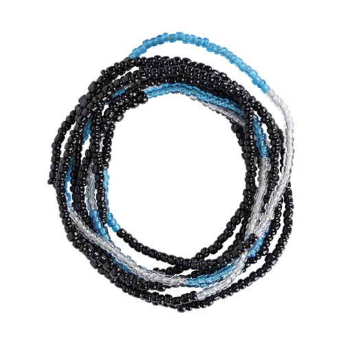 FOMIYES Einstellbare Perlen Taillenkette Damen Hüftschmuck für Strand Bikini Jeans Party Clubmode Abnehmbare Hosenkette Modisches Accessoire für Alltag und Festlichkeiten von FOMIYES