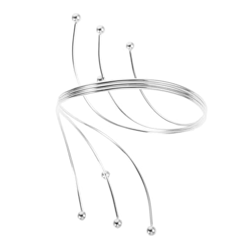 FOMIYES Einstellbarer Oberarmreif aus Robustem Eisen mit Mehrlagigem Rundperlen Design Offenes Armband für Damen Boho Stil Eleganter Armschmuck für Sommer und Strand von FOMIYES