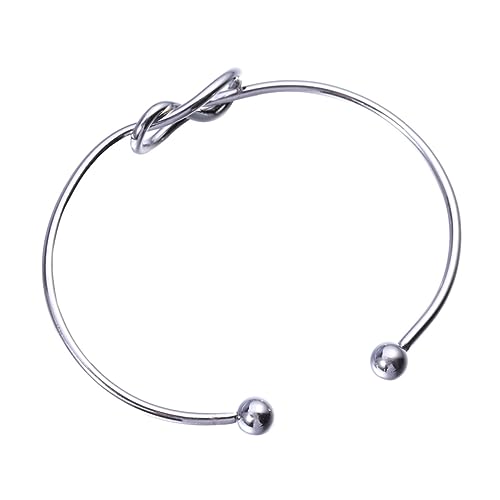 FOMIYES Einstellbares Offenes Armreif Metall für Damen Elegantes Schlichtes Design mit Knoten Detail als zu Weihnachten Valentinstag oder Geburtstagen von FOMIYES