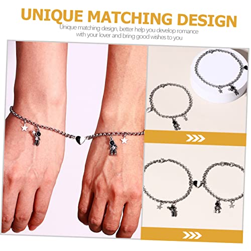 FOMIYES Einstellbares Partnerarmband mit Astronaut Design Leichtes Paararmband für Damen und Herren Verstellbare Stilvolle Geschenkidee zur Liebesbekundung von FOMIYES