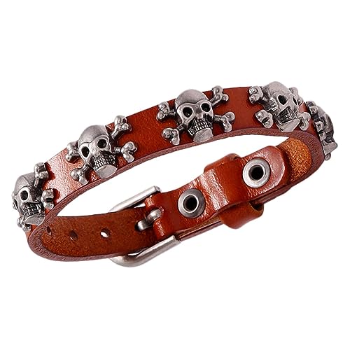 FOMIYES Einstellbares Punk Armband Leichtem Langlebigem mit Design Retro Stil Verstellbarem Verschluss Modisches Accessoire für Damen und Herren für Alltag und Party von FOMIYES
