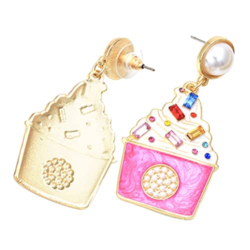 FOMIYES Eiscreme Ohrstecker Ohrschmuck Tropfen Leicht Modisch Cartoon Damen Schmuck Bunte Ohrdekoration von FOMIYES