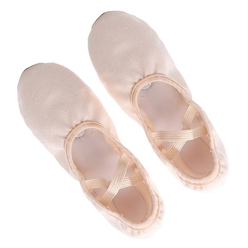 FOMIYES Elastische Leichte Tanzschuhe mit Rutschfester Sohle Schnürsenkel Weiche Yogaschuhe für Mädchen und Erwachsene Geeignet für Ballett Modern Dance Jazz und Yoga von FOMIYES