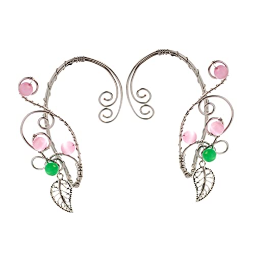 FOMIYES Ohrmanschetten Ohrclips Damen Aus Kupfer Wickelohrringe Für Hochzeiten Feste Alltag Eleganter Ohrclip Für Frauen von FOMIYES