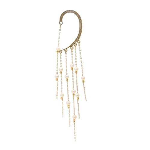 FOMIYES Elegante Perlen quasten Ohrhänger für Damen Ohrloch Ohrschmuck Modisch Leicht Tragbar Einzigartiges Design für Frauen Geschenk von FOMIYES