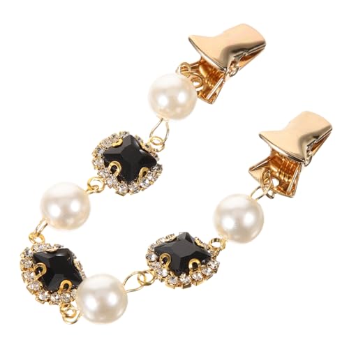 FOMIYES Elegante Perlenbrosche Anstecknadel Vintage Stil Strickjacken Clip Vielseitiger Schal und Pulloverhalter für Damen Retro Schmucknadel für Cardigan und Kleid Modisches Accessoire von FOMIYES