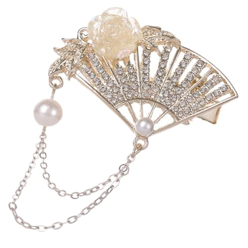 FOMIYES Eleganter Fächer Haarklammer mit Quasten Traditionelles Haarschmuck Accessoire für Damen für Hochzeiten Partys und Besondere Anlässe von FOMIYES