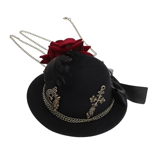 FOMIYES Eleganter Haar-fascinator Vintage-teehut Für Hochzeit Cocktailparty Teeparty Braut von FOMIYES