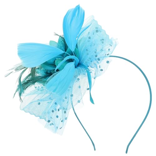 FOMIYES Eleganter Vintage Fascinator Hut für Frauen Handgemachter Hochzeits Haarschmuck mit Floralen Details für Teepartys und Festlichkeiten Peacock von FOMIYES