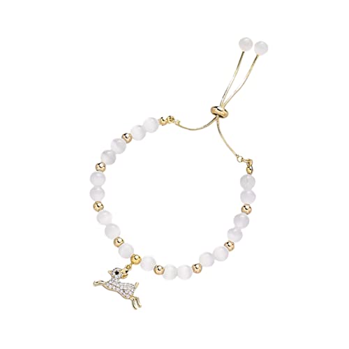 FOMIYES Elegantes Mondstein Armband Damen Handdekoration Modeschmuck Verstellbar Hautfreundlich für Hochzeit Geburtstag Valentinstag und Party von FOMIYES