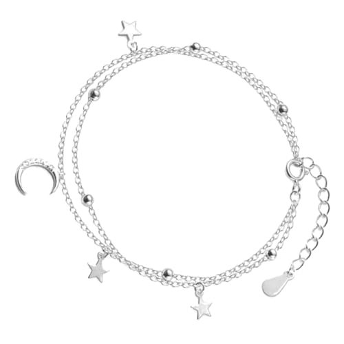 FOMIYES Elegantes Stern Mond Armband Damen Charm Armband Mädchen Schmuck Handgelenk Dekoration Party Modeaccessoire Vintage Wrist Chain von FOMIYES