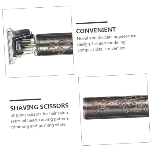 FOMIYES Elektrischer Haarschneider Herren Stahlklingen Präzisions trimmer mit Aufsteckkämmen Leicht und Geräuscharm USB Wiederaufladbar Für Barber und Heimgebrauch von FOMIYES