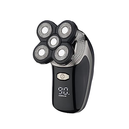 FOMIYES Elektrischer Rasierer Trimmer Elektrorasierer Bartschneider 5-In-1 Haarschneider USB Wiederaufladbar Abwaschbar Präzisionsschnitt für Männer von FOMIYES