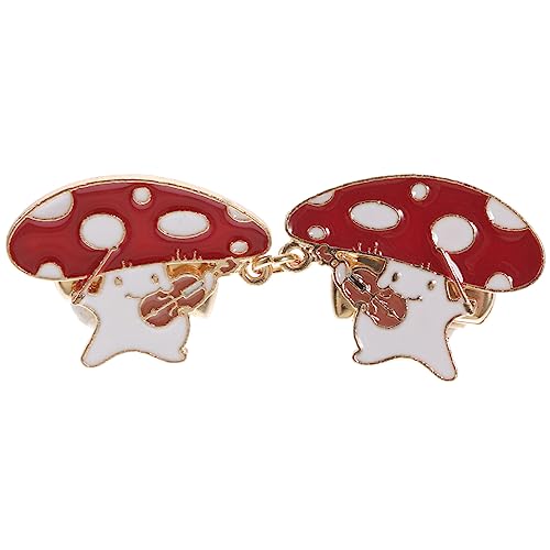 FOMIYES Email Pilz Brosche Anstecknadel Cardigan Kragenclip Cartoon Design für Kleidung Accessoire Einfach zu Befestigen Vielseitig für Party Hochzeit Alltag Geeignet von FOMIYES