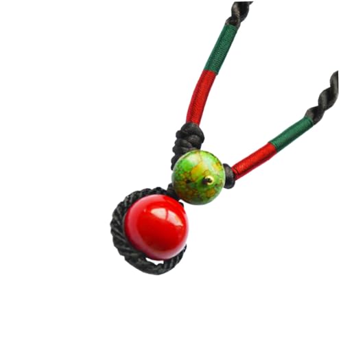 FOMIYES Ethnische Damen Halskette Rote Perlen Handgefertigt Geflochtene Statement Kette Schmuck Damen Schmuck für Alltag Party Festival FOMIYES Ethnische Damen Halskette Rote Perlen Handgefertigt Geflochtene Statement Kette Schmuck Damen Schmuck für Alltag Party Festival von FOMIYES