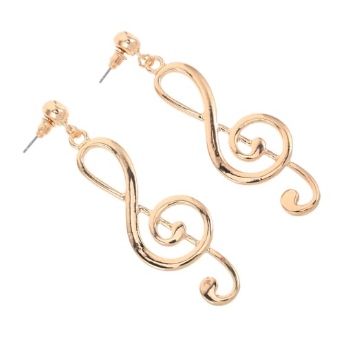 FOMIYES Exklusive Musiknoten Ohrstecker Damen Vintage Stil Kreative Ausgefallene Design Ohrringe Gold Stilvolle Schmuckstücke für Partys Alltag und Besondere Anlässe von FOMIYES