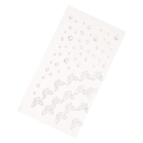 FOMIYES Face Gems Aufkleber Schmetterlingsform Selbstklebende Gesichtsschmuck Steine Langlebige Body Jewels für Augen und Gesichtsschmuck Einfach Anzubringen für Party und Festival Make Up von FOMIYES