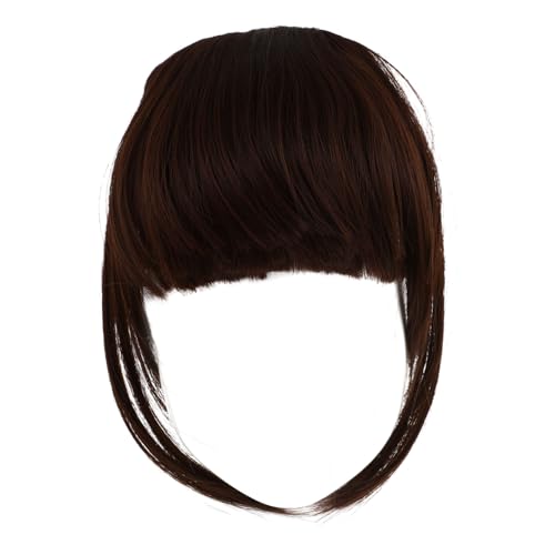 FOMIYES Fake Bangs Haarclip mit Extensions Unsichtbar Leicht Verstellbar Natürliches Haar Accessoire für Damen und Mädchen für Hochzeiten Partys Halloween und Alltag Sicherer Verrutschen von FOMIYES