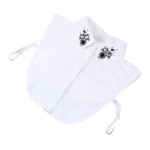 FOMIYES Fake Blusenkragen Damen Abnehmbarer Halbschal Chiffon für Outfits Vielseitiges Dekorationsaccessoire für Kleider von FOMIYES