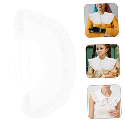 FOMIYES Kunstlicher Kragen Damen Baumwolle Faltkragen Dekorativer Kragen Kleidungsschal Schal Fuer Hemden Blusen Pullover Westen von FOMIYES
