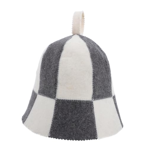 FOMIYES Felt Sauna Mütze Absorbierende Duschhaube Für Dampfbäder Trendige Farbblock Saunahut Für Damen Und Herren Leicht Und Tragbar Sauna Zubehör Für Spa-erlebnisse von FOMIYES