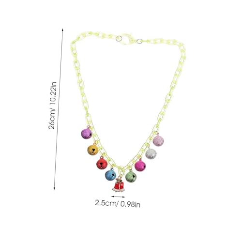 FOMIYES Weihnachtsglocken-halskette Für Mädchen Metallkette Mit Glöckchen-design Leicht Und Angenehm Zu Tragen Modischer Halsschmuck Für Verschiedene Anlässe FOMIYES Weihnachtsglocken-halskette Für Mädchen Metallkette Mit Glöckchen-design Leicht Und Angenehm Zu Tragen Modischer Halsschmuck Für Verschiedene Anlässe von FOMIYES