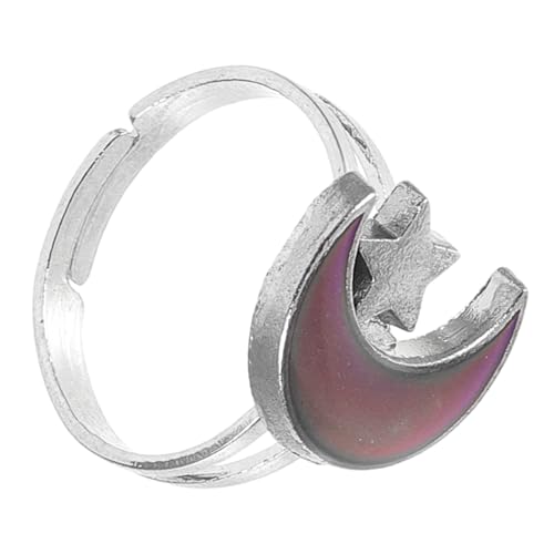 FOMIYES Farbwechselndes Offenes Ring Party Kostüm für Frauen Stilvolles Schmuckstück mit Stimmungswechsel Technologie Hypoallergenem Material und Einzigartigem Design für Besondere von FOMIYES