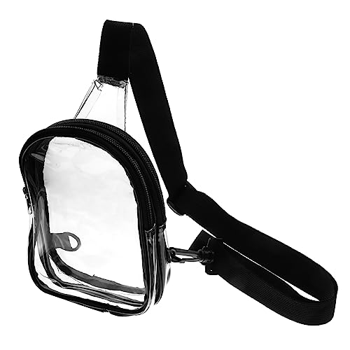 FOMIYES Transparente Umhängetasche Damen Gürteltasche für Stadionreisen PVC Schultertasche für Outdoor und Festivals von FOMIYES