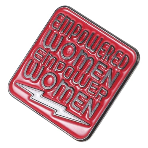 FOMIYES Feministische Brosche Damen Anstecknadel Kreativ Buchstaben Design Rote Emaille Modeschmuck für Kleidung Taschen Jacken Rucksäcke Leicht Vielseitig von FOMIYES