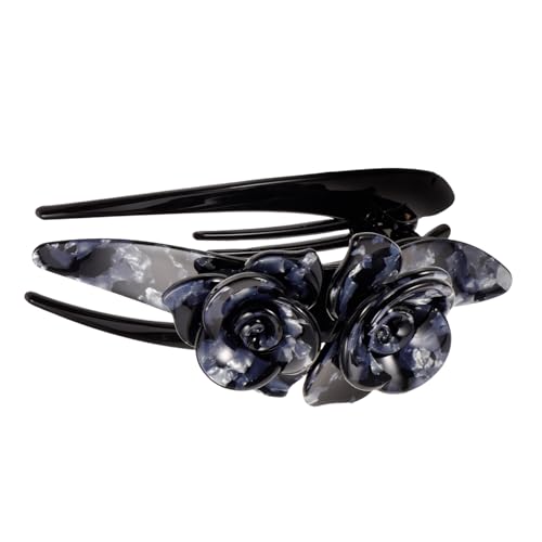 FOMIYES Flache Französische Haarklammer für Dickes Haar Robuste Acryl krallenklammer Eleganter Haarclip für Damen Vielseitig für Dutt und Pferdeschwanz Dekoratives Stylingzubehör von FOMIYES