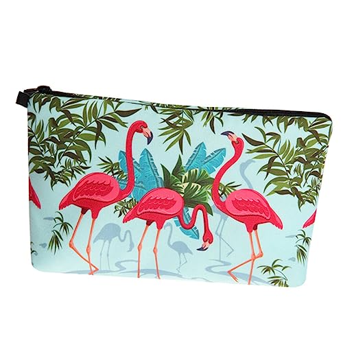 FOMIYES Flamingo Make up Tasche Für Damen Tragbare Kulturbeutel Reise Make up Organizer Süße Kosmetiktasche Mit Ausreichend Stauraum von FOMIYES
