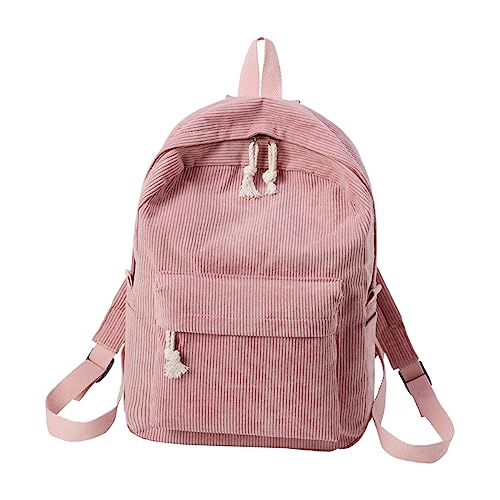FOMIYES Fleece Rucksack Damenrucksäcke Süße Modetaschen Damen College Fitnessstudio Stilvoll Laptop Gesteppt Cord Mädchen Arbeitstasche Reiserucksack Studentenrucksack von FOMIYES