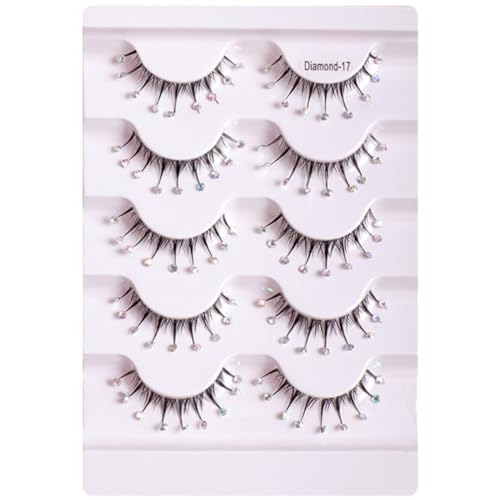 FOMIYES Fluffy Diamond Falsche Wimpern 5 Paar Natürliches Aussehen Wimpernverlängerung für Frauen und Mädchen FOMIYES Fluffy Diamond Falsche Wimpern 5 Paar Natürliches Aussehen Wimpernverlängerung für Frauen und Mädchen von FOMIYES