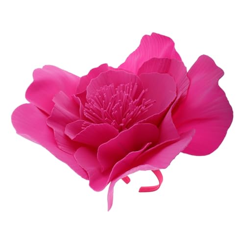 FOMIYES Floral Fascinator Hut Mit Großer Blume Haarreif Und Clip Für Hochzeiten Teepartys Und Festliche Anlässe Leicht Und Rutschfest Perfektes Accessoire Für Stilvolle Auftritte von FOMIYES