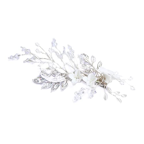 FOMIYES Frauen Clip Strass Haarnadeln Braut Haarspangen Hochzeit Haar Pin Silber Kristall Klemmen von FOMIYES