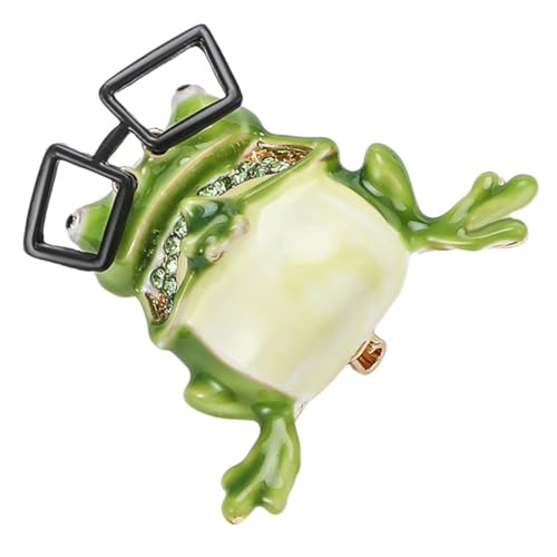 FOMIYES Frosch Brosche Damen Cute Brooch Pin Kreative Tier Anstecknadel für Kleidung Hut Rucksack Schmuck Modisch Einzigartig und Farbenfroh für Alltag und Festliche Anlässe von FOMIYES