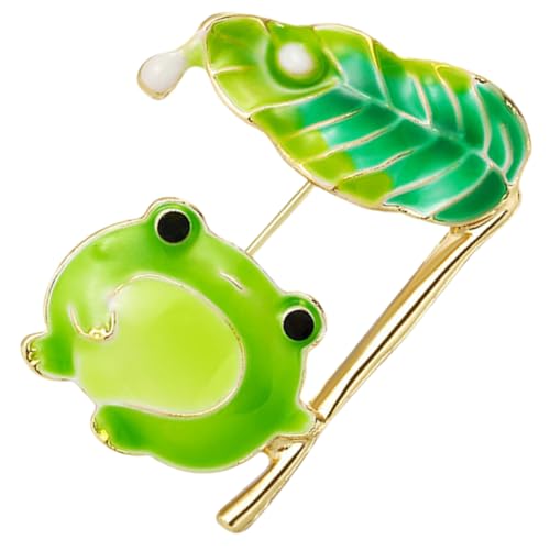 FOMIYES Frosch Brosche Metall Anstecknadel für Damen und Herren Tiermotiv Lapel Pin für Kleidung Schal Hut Langlebige Legierung Modisches für Geburtstag und Weihnachten von FOMIYES
