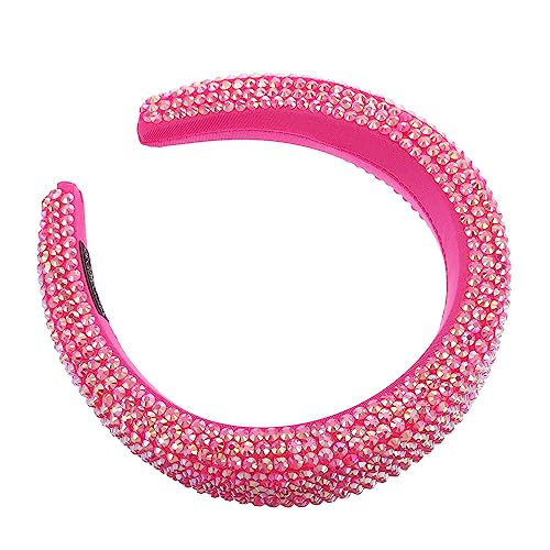 FOMIYES Full Diamond Stirnband Mit Breiter Krempe Funkelnde Party-kopfbedeckungen Vintage-stirnbänder Für Frauen Modische Stirnbänder Für Frauen Haarschmuck Gepolstert Stoff Kristall Braut von FOMIYES