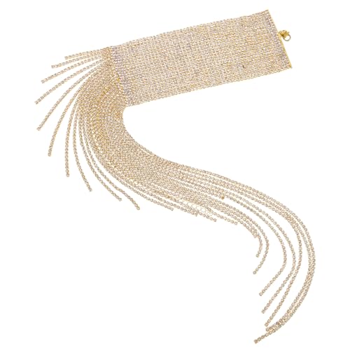 FOMIYES Strassarmband Für Damen Wickelarmband Mit Kristallen Fußkettchen Schmuck Elegantes Handgelenk Zubehör Für Partys Und Besondere Anlässe von FOMIYES